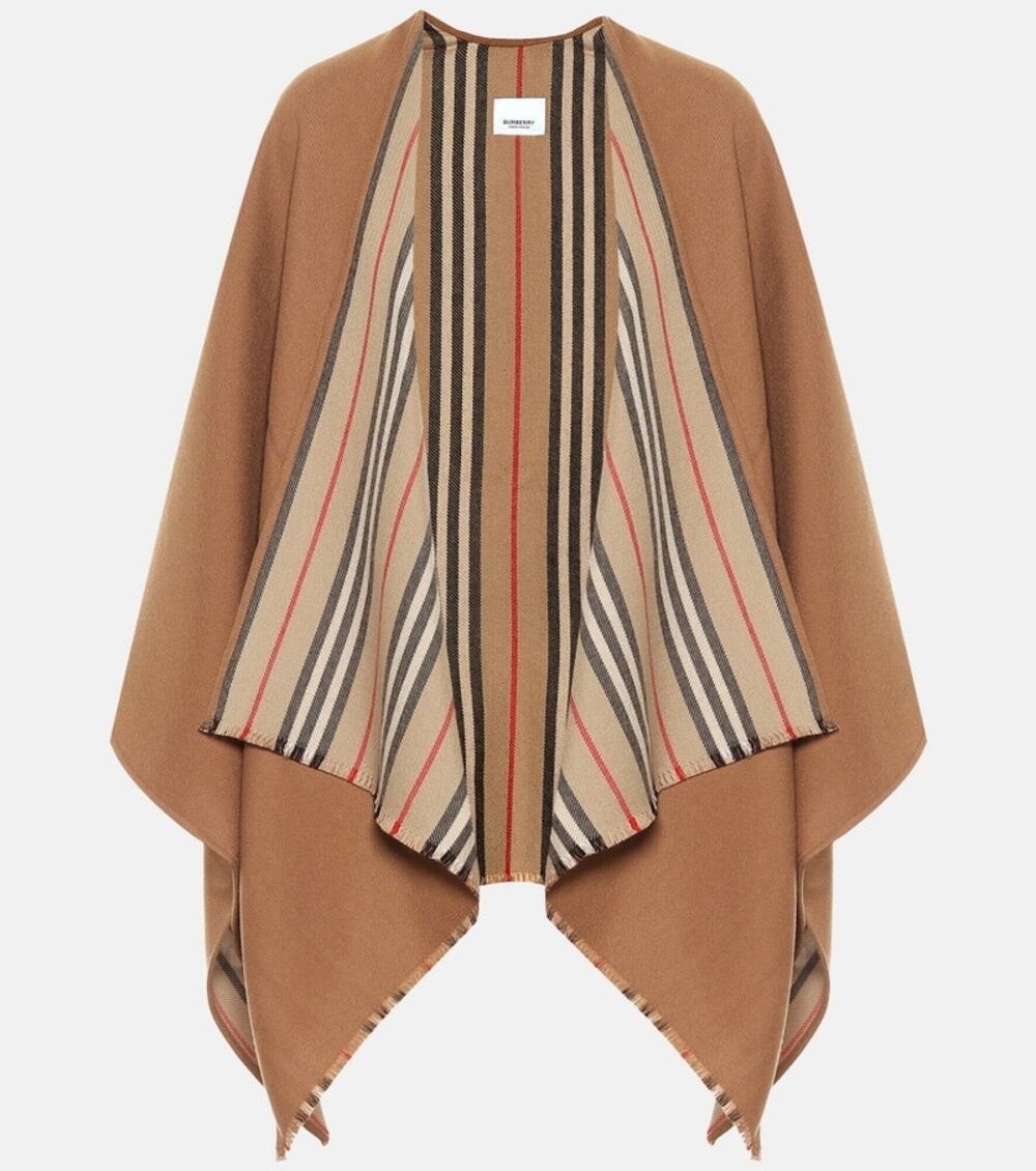 Burberry wool REVERSABLE cape